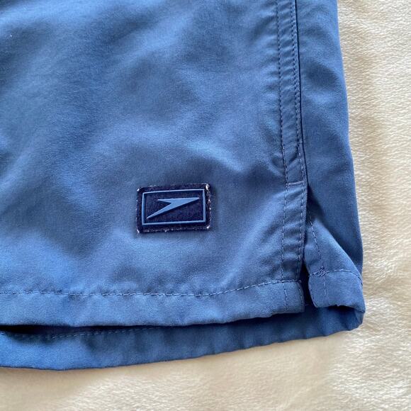 Speedo Men’s Swim Shorts Trunks Elastic Waist Blue Size Medium - Picture 4 of 12